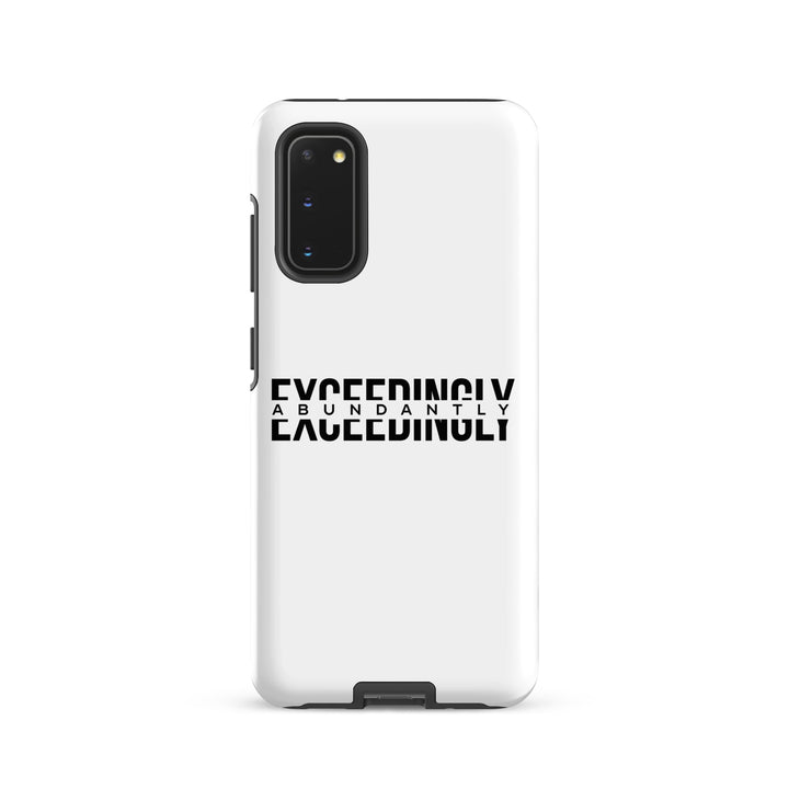 Christian Phone Case Exceedingly Abundantly White for Samsung® Samsung® Phone Cases Matte Samsung Galaxy S20 