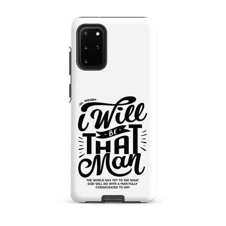 Christian Phone Case D.L. Moody's I Will Be That Man White for Samsung® Samsung® Phone Cases Matte Samsung Galaxy S20 Plus