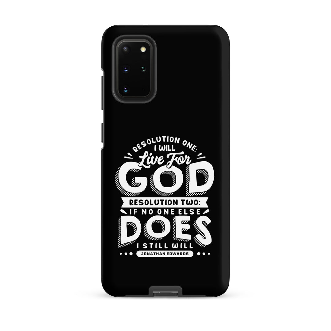 Christian Phone Case Jonathan Edwards Live For God Black for Samsung® Samsung® Phone Cases Matte Samsung Galaxy S20 Plus