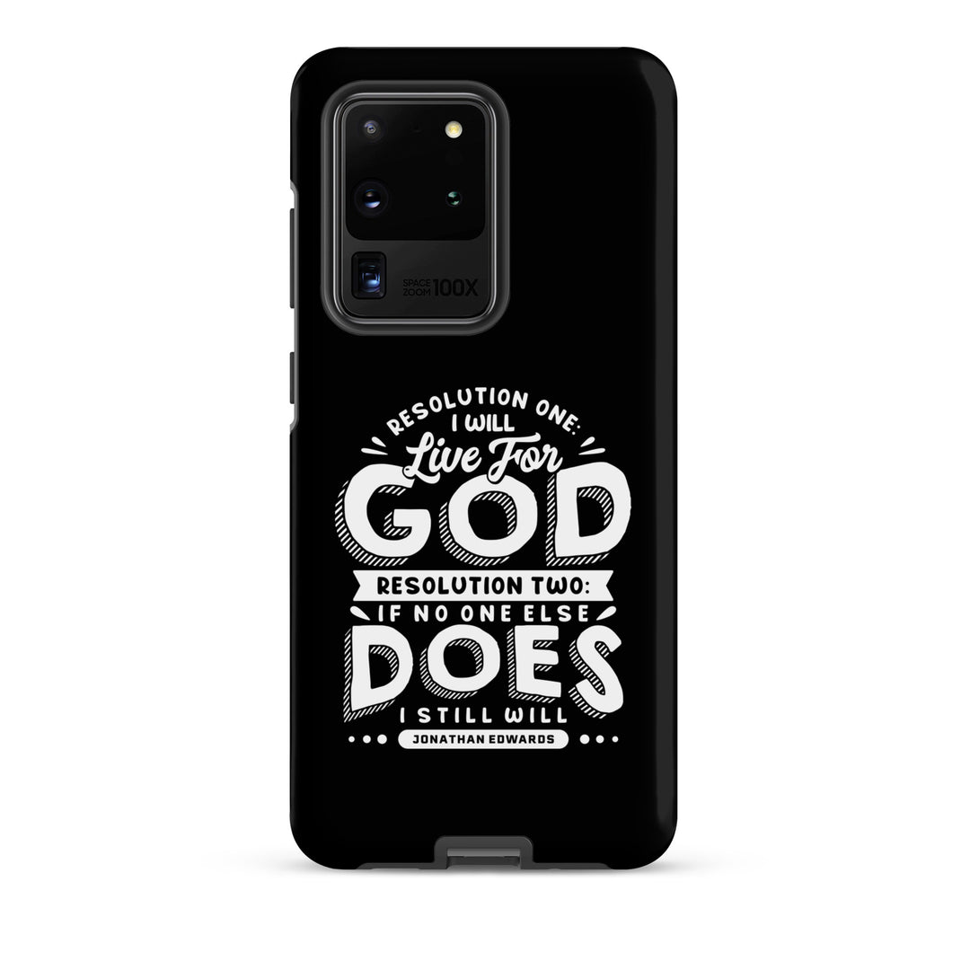 Christian Phone Case Jonathan Edwards Live For God Black for Samsung® Samsung® Phone Cases Matte Samsung Galaxy S20 Ultra