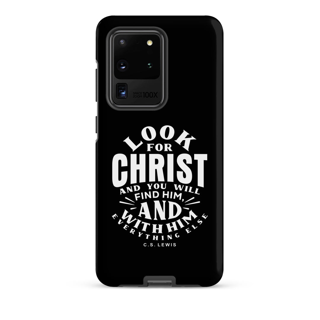 Christian Phone C.S. Lewis Case Look For Christ Black for Samsung® Samsung® Phone Cases Matte Samsung Galaxy S20 Ultra