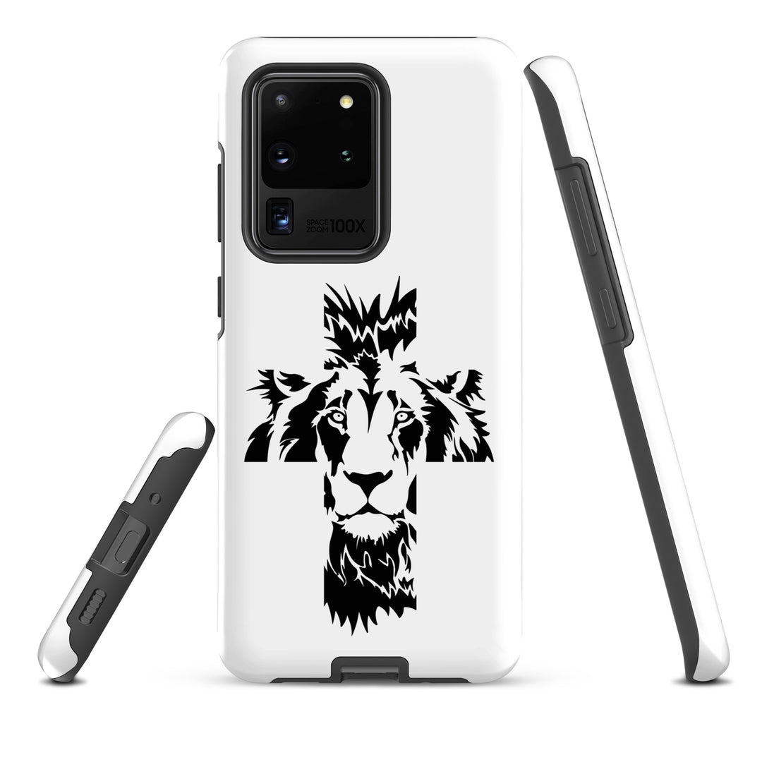 Christian Phone Case Aslan Cross White for Samsung® Samsung® Phone Cases   
