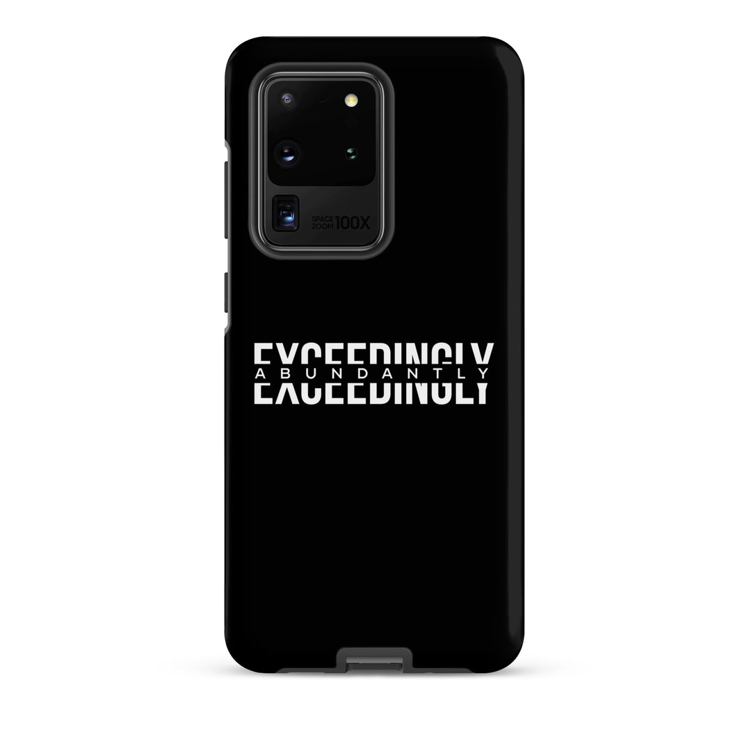 Christian Phone Case Exceedingly Abundantly Black for Samsung® Samsung® Phone Cases Matte Samsung Galaxy S20 Ultra 