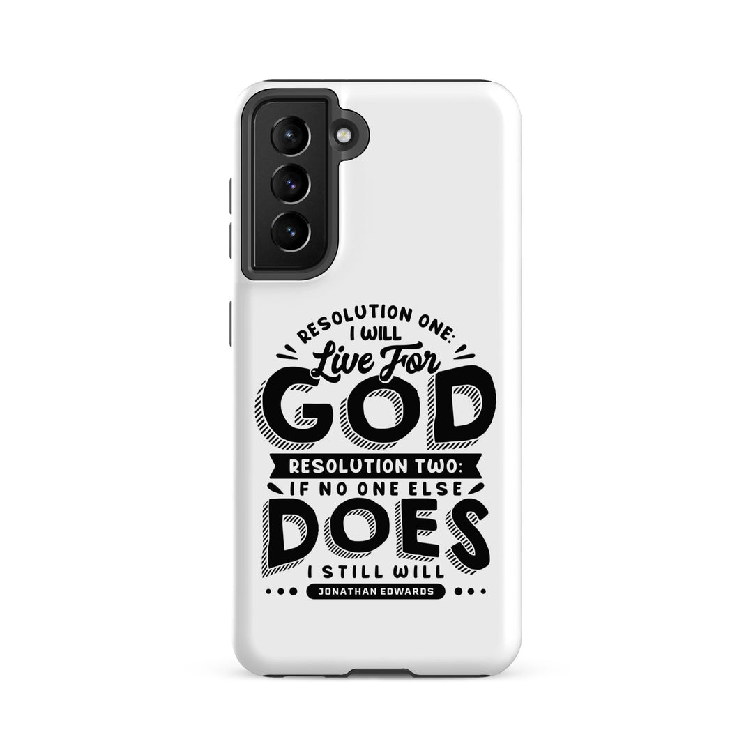 Christian Phone Case Jonathan Edwards Live For God White for Samsung® Samsung® Phone Cases Matte Samsung Galaxy S21 FE
