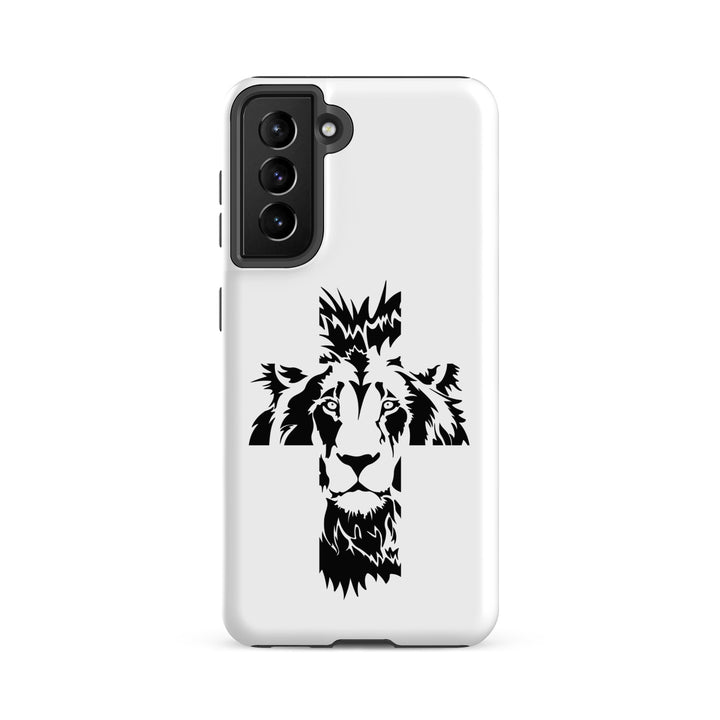Christian Phone Case Aslan Cross White for Samsung® Samsung® Phone Cases Matte Samsung Galaxy S21 FE 
