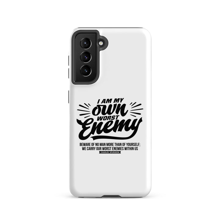Christian Phone Case Charles Spurgeon's Worst Enemy White for Samsung® Samsung® Phone Cases Matte Samsung Galaxy S21