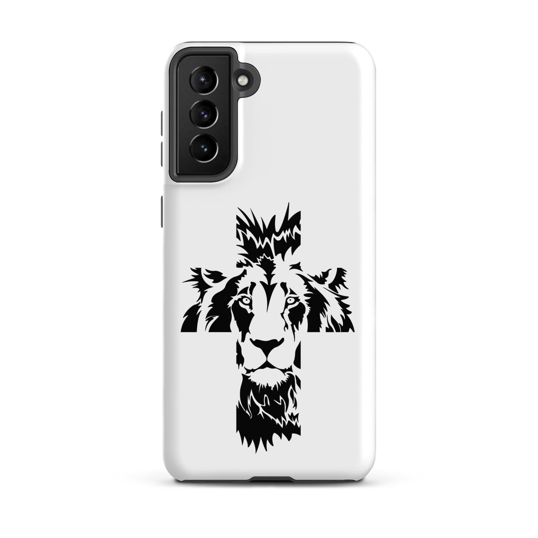 Christian Phone Case Aslan Cross White for Samsung® Samsung® Phone Cases Matte Samsung Galaxy S21 Plus 