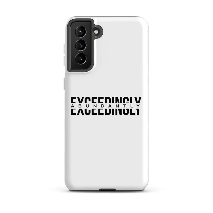 Christian Phone Case Exceedingly Abundantly White for Samsung® Samsung® Phone Cases Matte Samsung Galaxy S21 Plus 