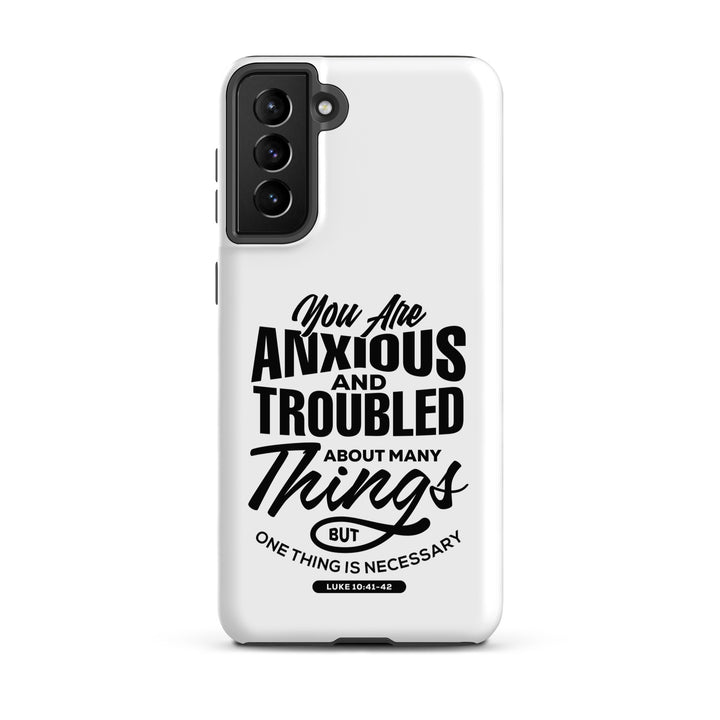 Christian Phone Case Anxious And Troubled White for Samsung® Samsung® Phone Cases Matte Samsung Galaxy S21 Plus 