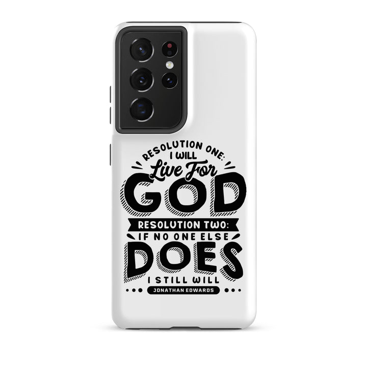 Christian Phone Case Jonathan Edwards Live For God White for Samsung® Samsung® Phone Cases Matte Samsung Galaxy S21 Ultra