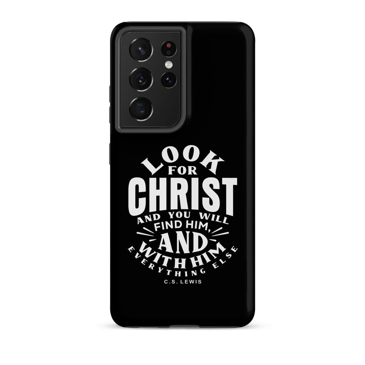 Christian Phone C.S. Lewis Case Look For Christ Black for Samsung® Samsung® Phone Cases Matte Samsung Galaxy S21 Ultra