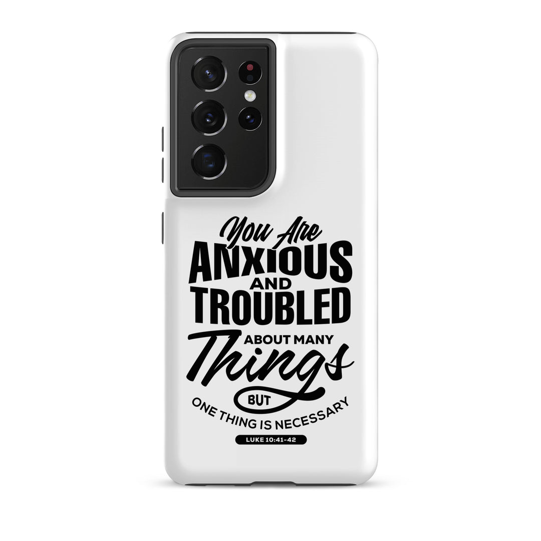 Christian Phone Case Anxious And Troubled White for Samsung® Samsung® Phone Cases Matte Samsung Galaxy S21 Ultra 
