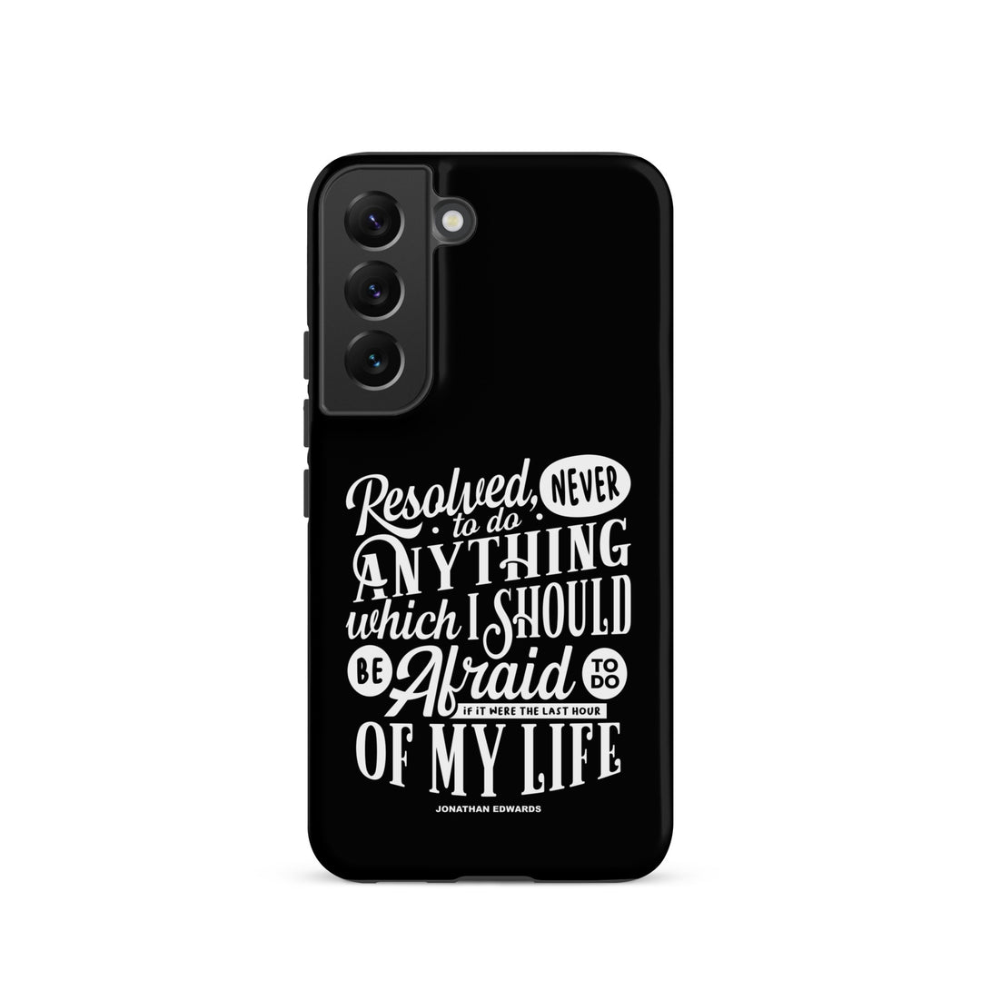 Christian Phone Case Jonathan Edwards Last Hour Black for Samsung® Samsung® Phone Cases Matte Samsung Galaxy S22