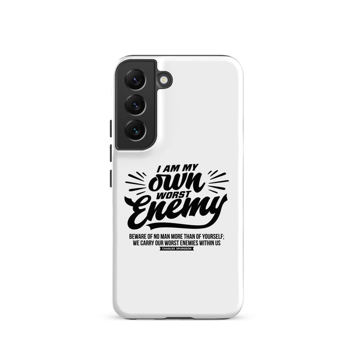 Christian Phone Case Charles Spurgeon's Worst Enemy White for Samsung® Samsung® Phone Cases Matte Samsung Galaxy S22