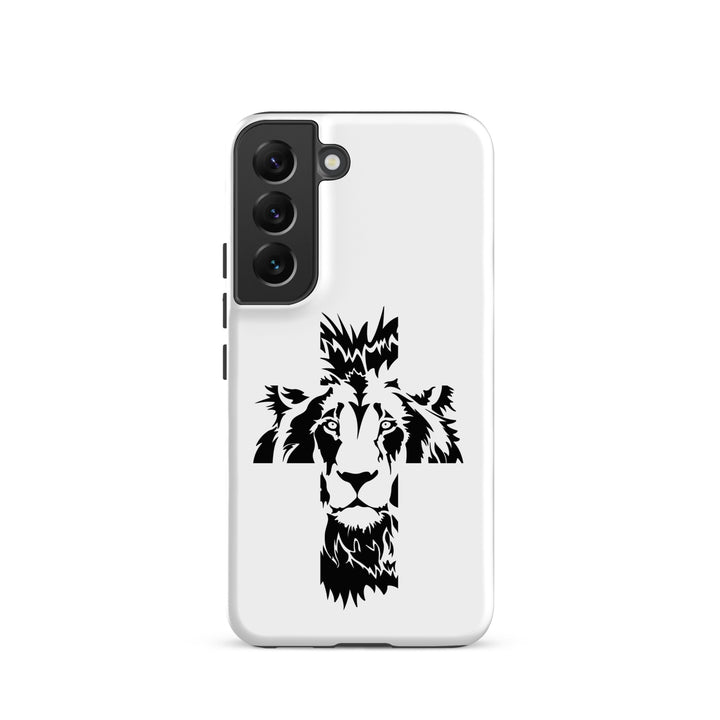 Christian Phone Case Aslan Cross White for Samsung® Samsung® Phone Cases Matte Samsung Galaxy S22 