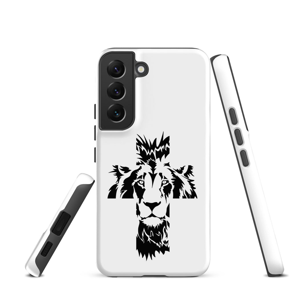 Christian Phone Case Aslan Cross White for Samsung® Samsung® Phone Cases   