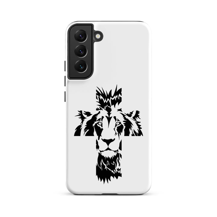 Christian Phone Case Aslan Cross White for Samsung® Samsung® Phone Cases Matte Samsung Galaxy S22 Plus 