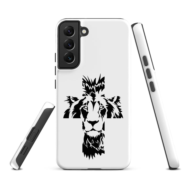 Christian Phone Case Aslan Cross White for Samsung® Samsung® Phone Cases   