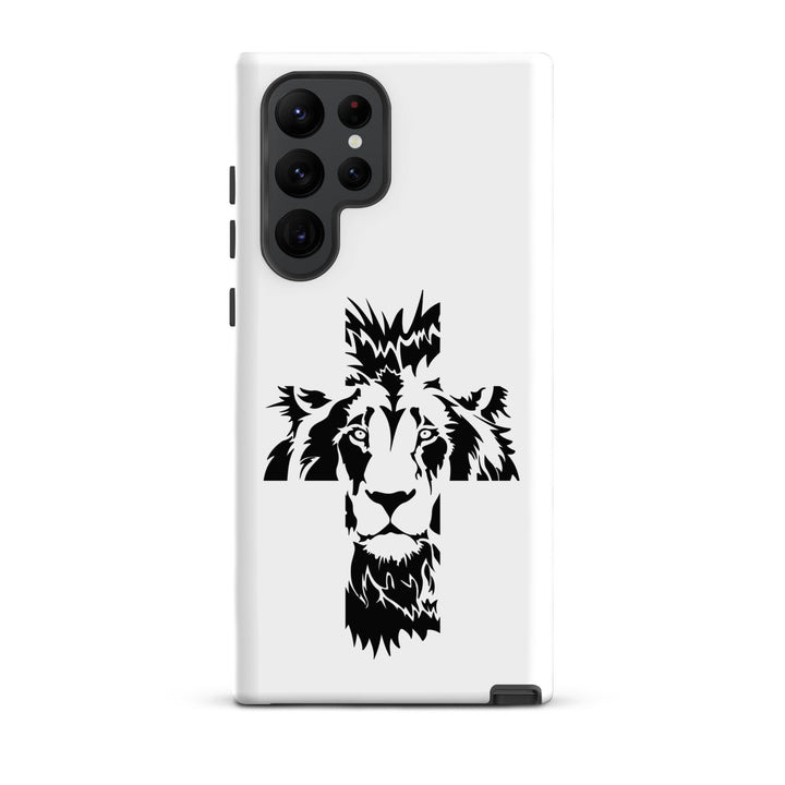 Christian Phone Case Aslan Cross White for Samsung® Samsung® Phone Cases Matte Samsung Galaxy S22 Ultra 