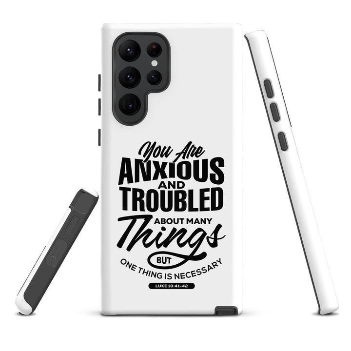 Christian Phone Case Anxious And Troubled White for Samsung® Samsung® Phone Cases   