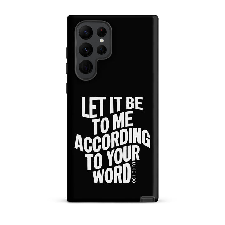 Christian Phone Case According To Your Word Black for Samsung® Samsung® Phone Cases Matte Samsung Galaxy S22 Ultra 