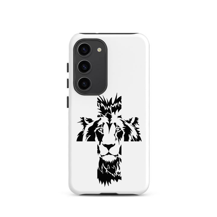 Christian Phone Case Aslan Cross White for Samsung® Samsung® Phone Cases Matte Samsung Galaxy S23 