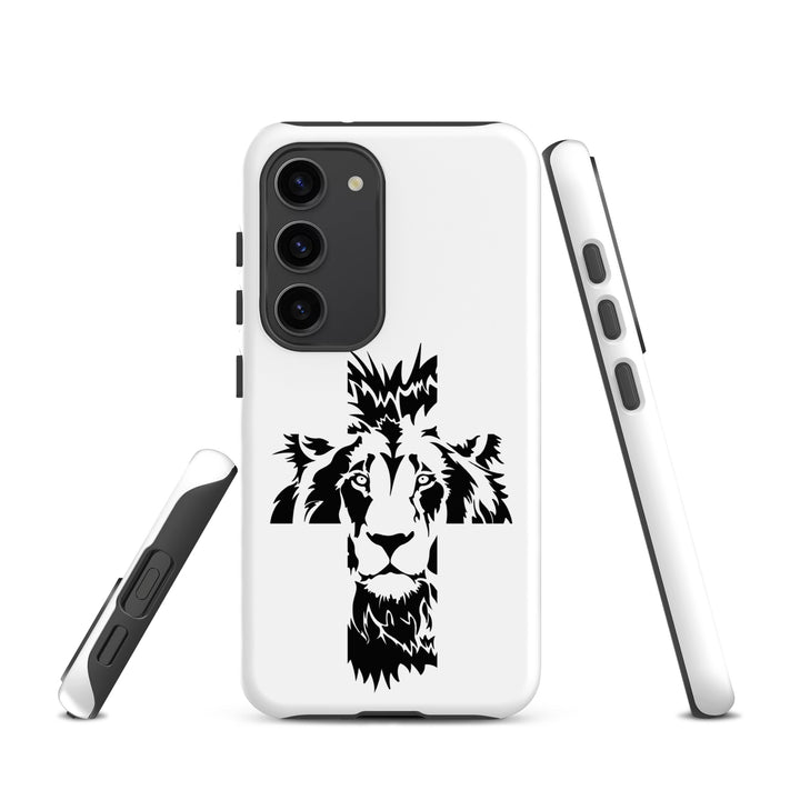Christian Phone Case Aslan Cross White for Samsung® Samsung® Phone Cases   