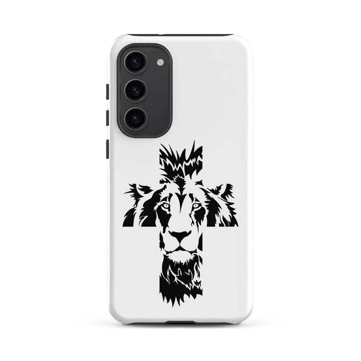 Christian Phone Case Aslan Cross White for Samsung® Samsung® Phone Cases Matte Samsung Galaxy S23 Plus 