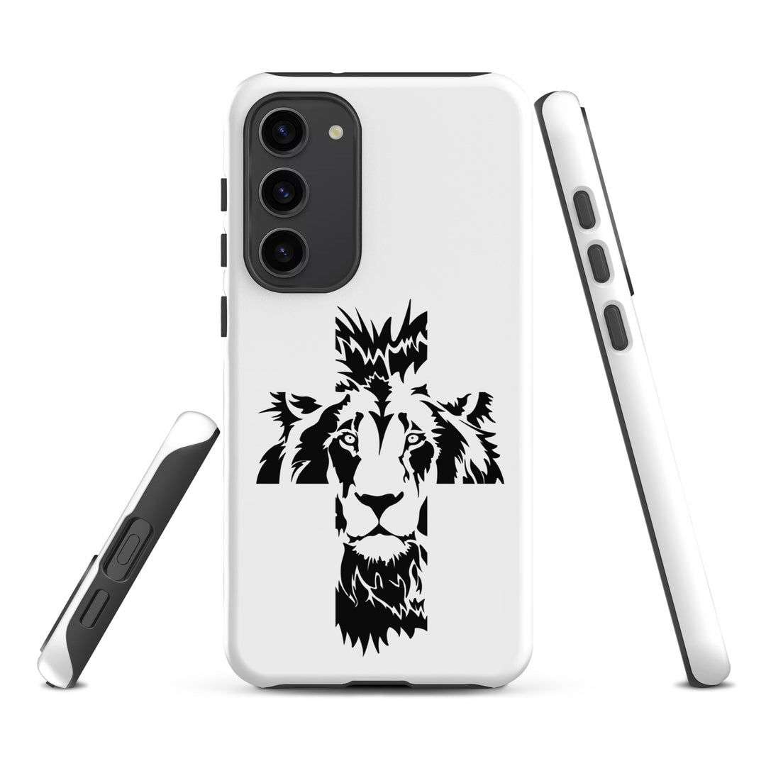 Christian Phone Case Aslan Cross White for Samsung® Samsung® Phone Cases   