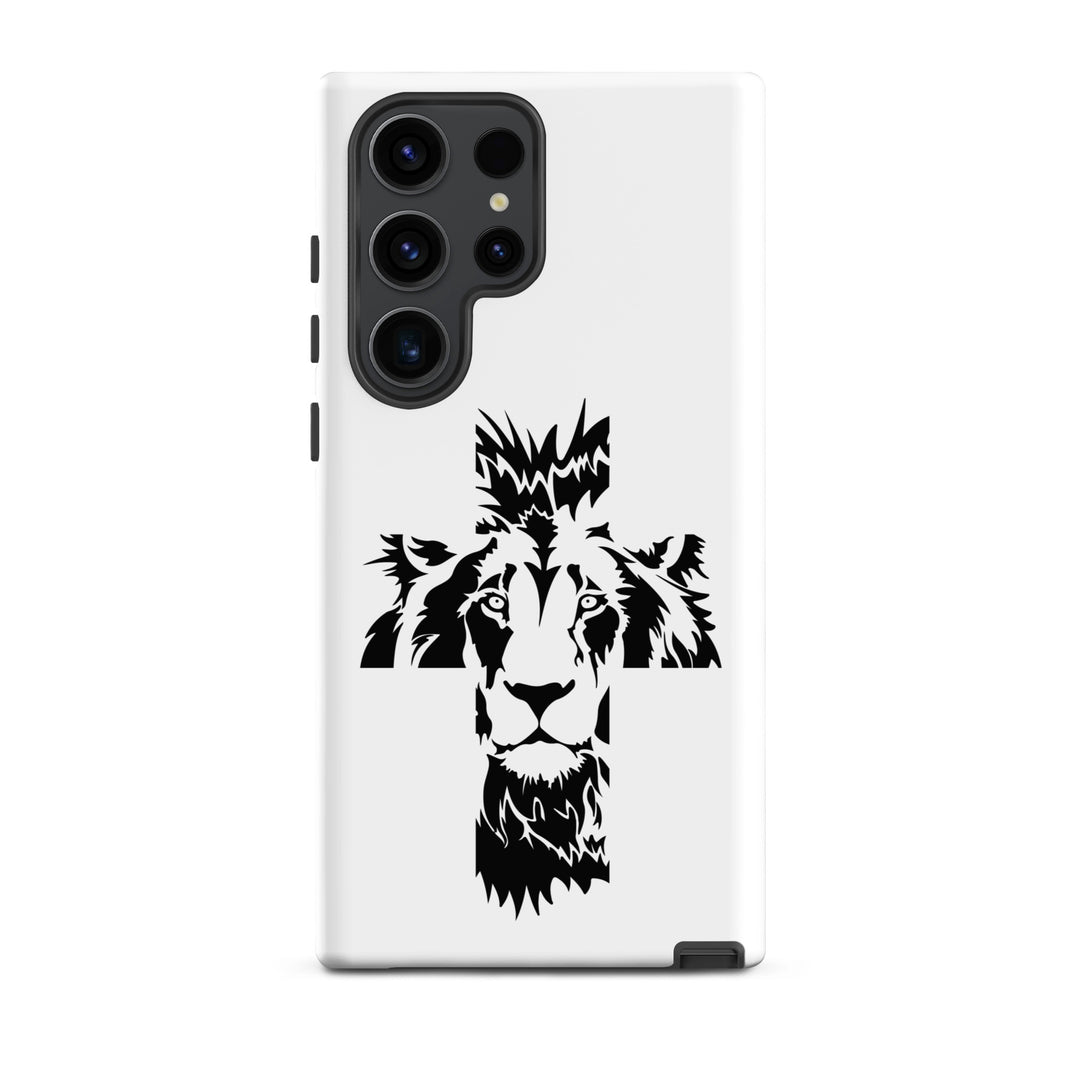 Christian Phone Case Aslan Cross White for Samsung® Samsung® Phone Cases Matte Samsung Galaxy S23 Ultra 