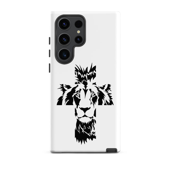 Christian Phone Case Aslan Cross White for Samsung® Samsung® Phone Cases Matte Samsung Galaxy S23 Ultra 
