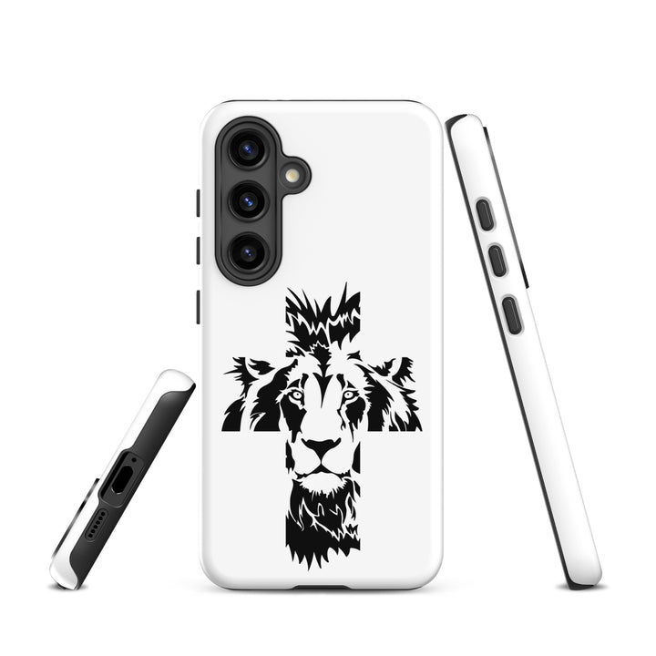 Christian Phone Case Aslan Cross White for Samsung® Samsung® Phone Cases   