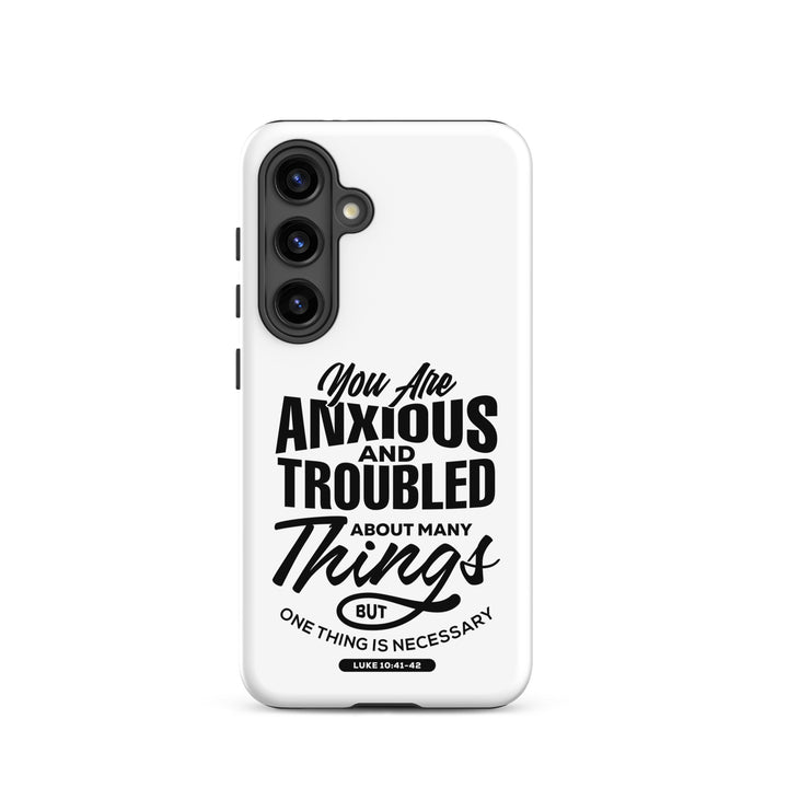 Christian Phone Case Anxious And Troubled White for Samsung® Samsung® Phone Cases Matte Samsung Galaxy S24 