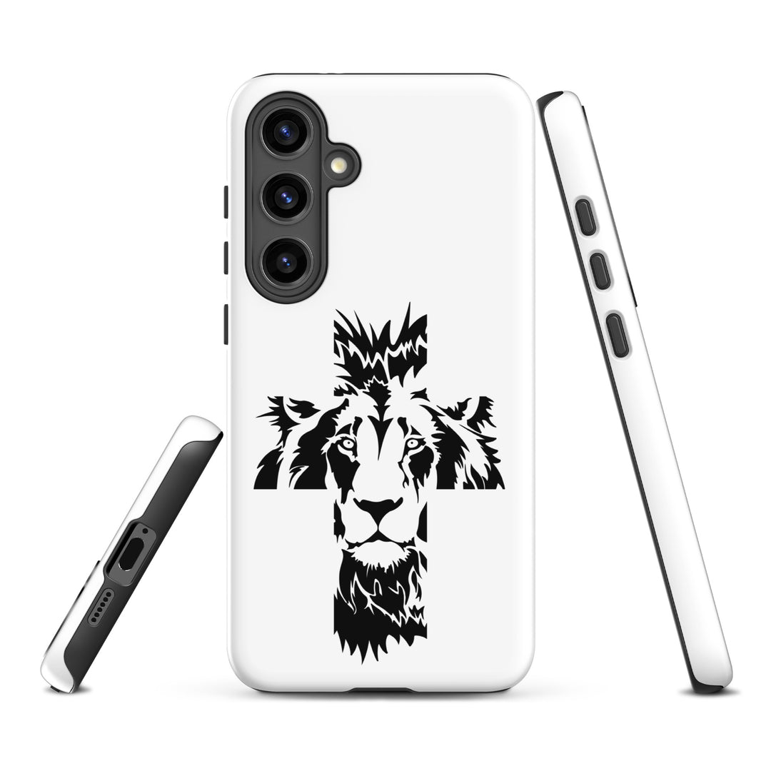 Christian Phone Case Aslan Cross White for Samsung® Samsung® Phone Cases   
