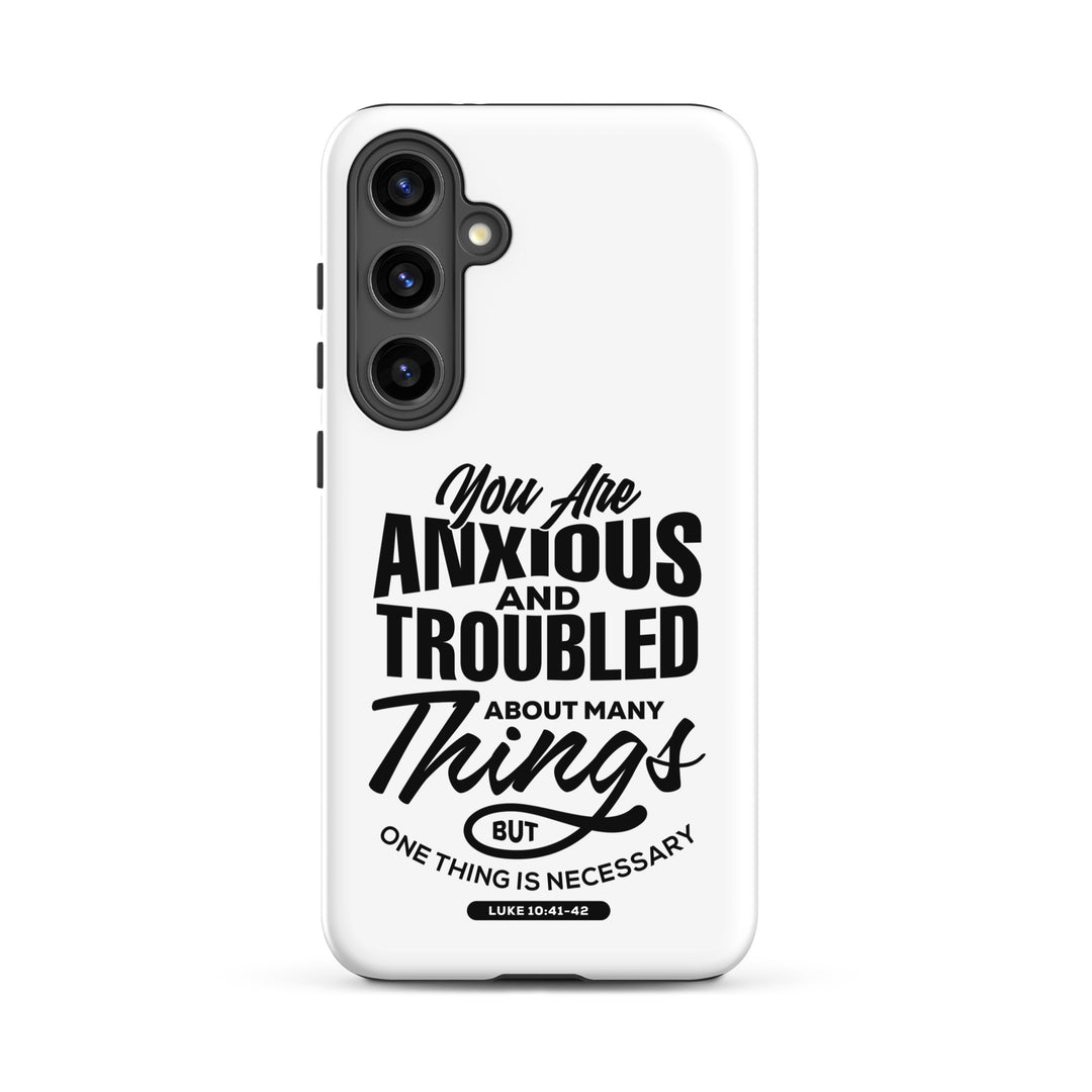 Christian Phone Case Anxious And Troubled White for Samsung® Samsung® Phone Cases Matte Samsung Galaxy S24 Plus 