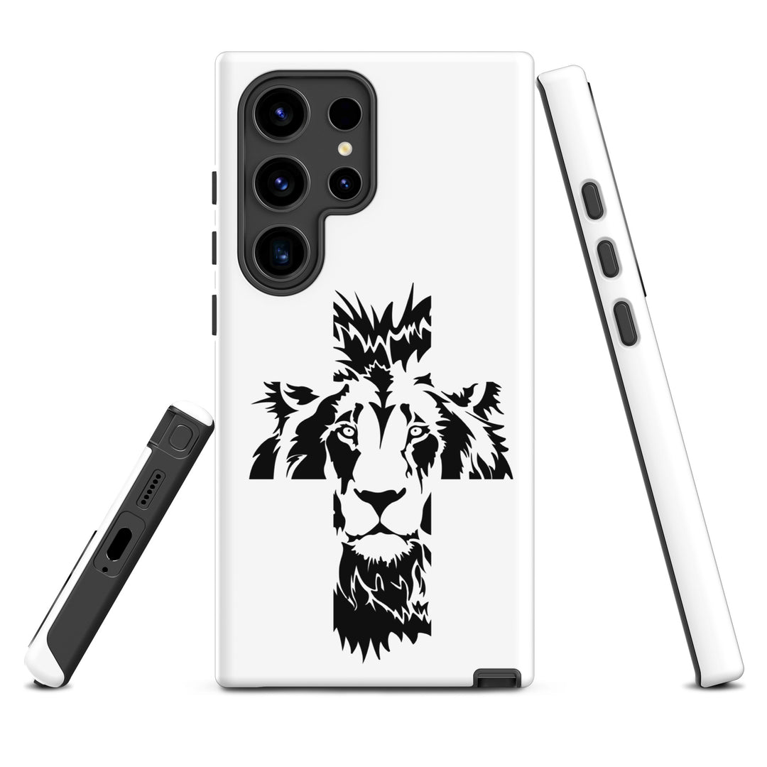 Christian Phone Case Aslan Cross White for Samsung® Samsung® Phone Cases   