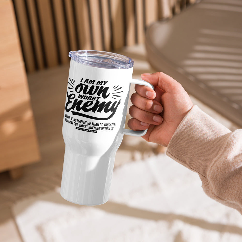 Charles Spurgeon's Worst Enemy 25 oz Travel Mug with Handle Travel Mug