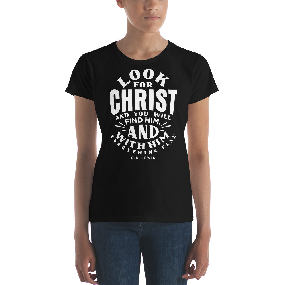 C.S. Lewis Look For Christ Women's Tee Women's Tee