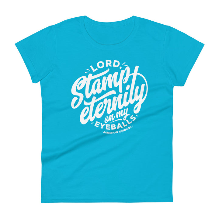 Jonathan Edwards Stamp Eternity Women's Tee Women's Tee Caribbean Blue S