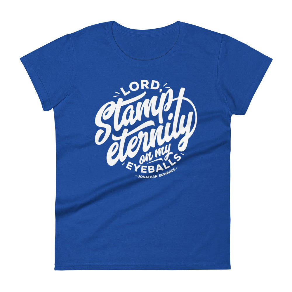 Jonathan Edwards Stamp Eternity Women's Tee Women's Tee Royal Blue S
