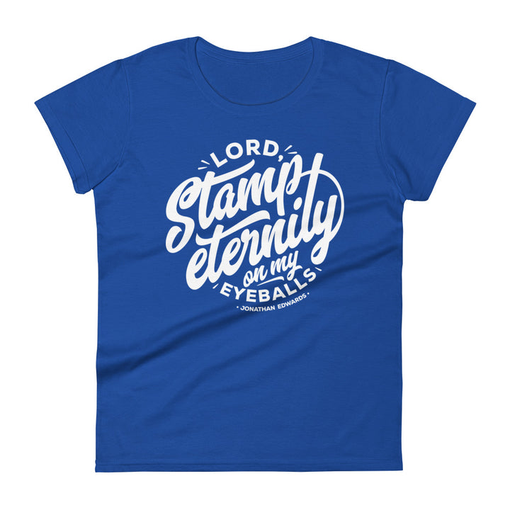 Jonathan Edwards Stamp Eternity Women's Tee Women's Tee Royal Blue S